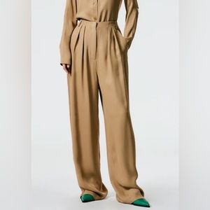 TIBI Eco Acetate Viscose Lauren Trouser (size 2 - tan)